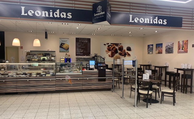 Confiserie & Café Leonidas im Globus Saarbrücken